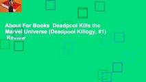 About For Books  Deadpool Kills the Marvel Universe (Deadpool Killogy, #1)  Review