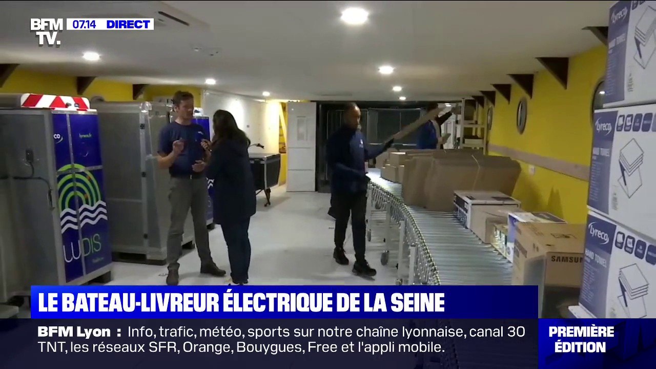 Cette entreprise de livraison a décidé d'utiliser un bateau électrique comme moyen de locomotion