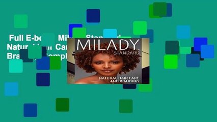 Full E-book  Milady Standard Natural Hair Care   Braiding Complete