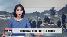 Swiss hold funeral for Pizol glacier lost to global warming