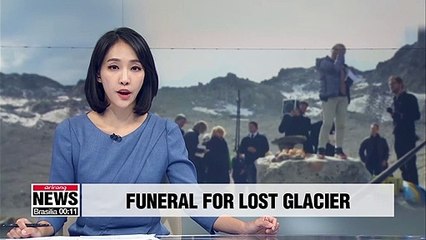 Video herunterladen: Swiss hold funeral for Pizol glacier lost to global warming