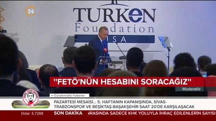 Cumhurbaşkanı Erdoğan'dan ABD'de mesajlar