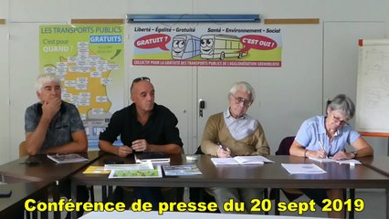 Conférence de Presse du 20 septembre 2019