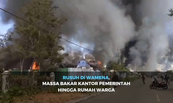 Kerusuhan Pecah di Wamena, Massa Bakar Kantor Pemerintah Hingga Rumah Warga