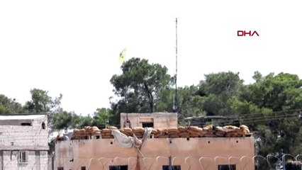 Şanlıurfa teröristlerin sınırda bayrak oyunu-2