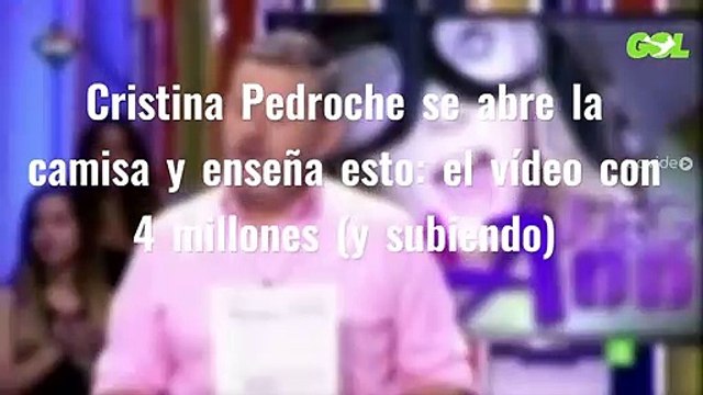 Cristina Pedroche se abre la camisa y enseña esto: el vídeo con 4 millones (y subiendo)