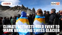 Climate activists hold funeral for vanishing Swiss glacier