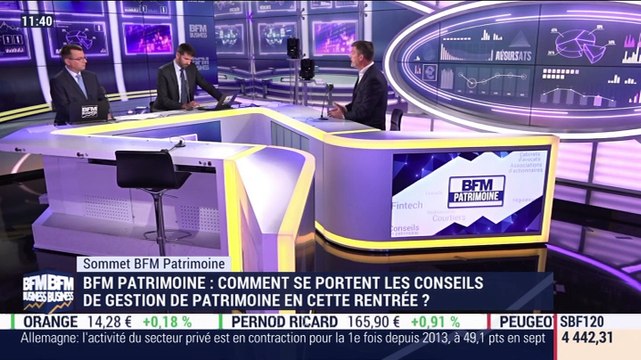 Sommet BFM Patrimoine: Comment se portent les conseils de gestion de patrimoine en cette rentrée ? - 23/09