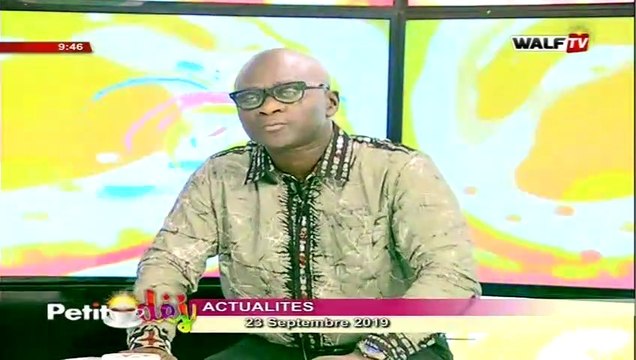 Actualité (avec Alioune Sow) - Petit Déj du 23 sept. 2019