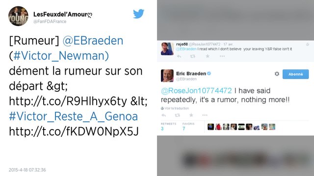 Rumeurs de départ de Victor Newman - Les Feux de l'amour.