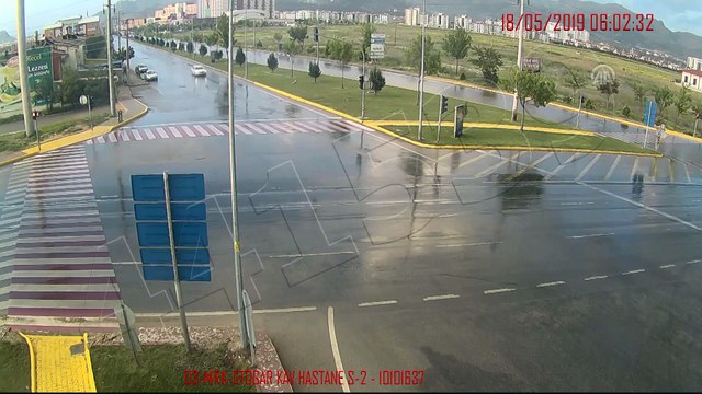 Trafik kazaları MOBESE kameralarında - AFYONKARAHİSAR