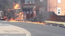 Three teenagers arrested in connection to Halton Moor violence and arson attack