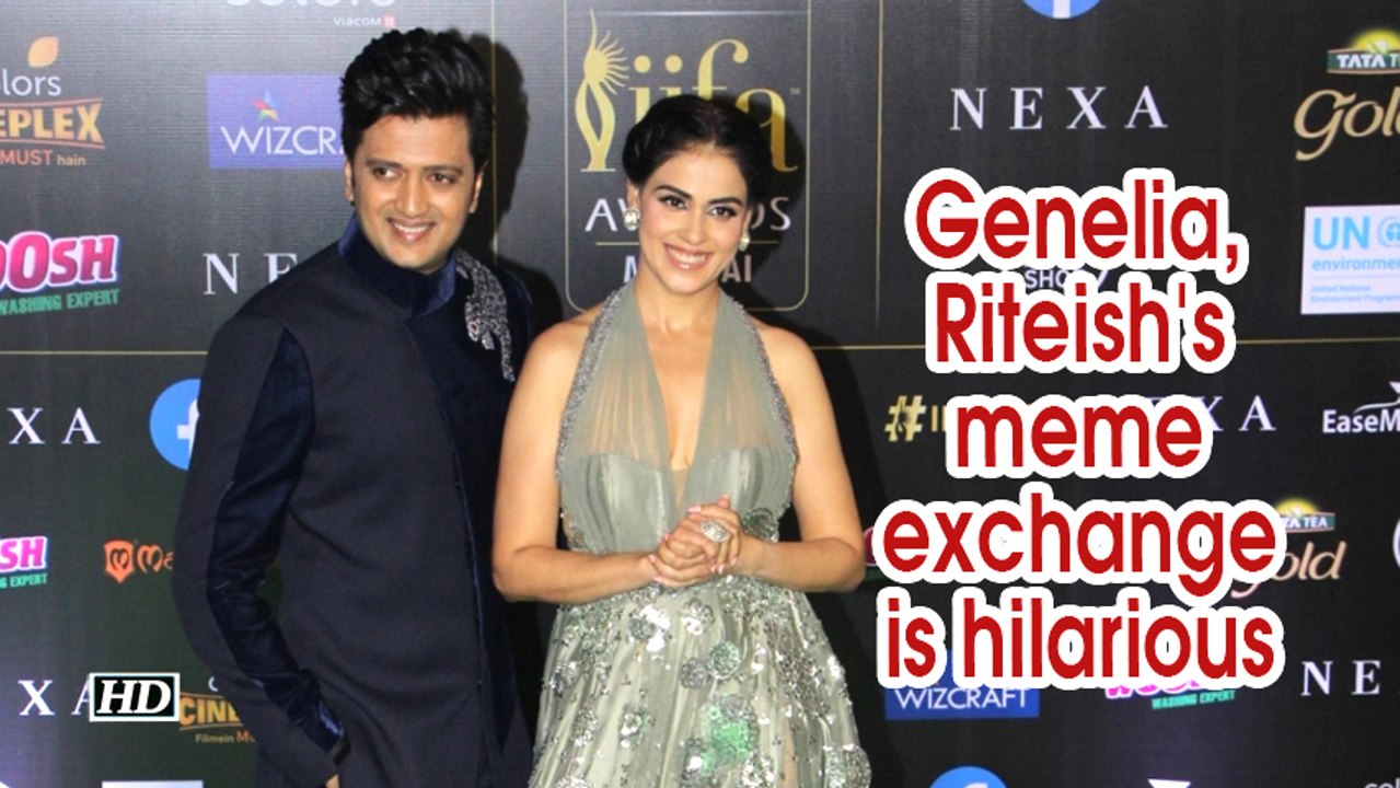 Genelia, Riteish's meme exchange is hilarious