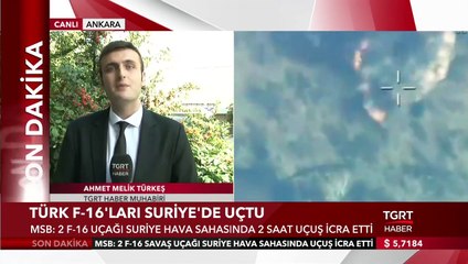 Türk F-16'ları Suriye Hava Sahasında Uçtuş İcra Etti
