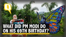 Modi’s 69th B’Day: PM Meets His Mother, Launches ‘Namami Narmade’ | The Quint