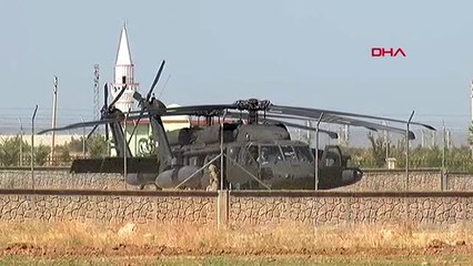 Şanlıurfa akçakale'de helikopter hareketliliği
