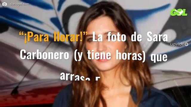 “¡Para llorar!” La foto de Sara Carbonero (y tiene horas) que arrasa España