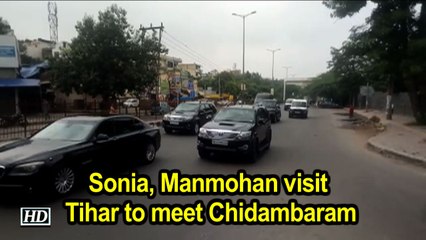 Sonia, Manmohan visit Tihar to meet Chidambaram