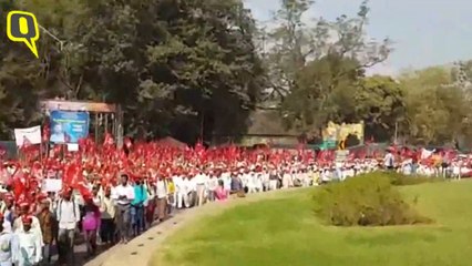 Farmers March from Nashik to Protest Against the Fadnavis Government