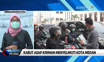 Kabut Asap di Kota Medan, Anggota DPRD Bagikan Masker