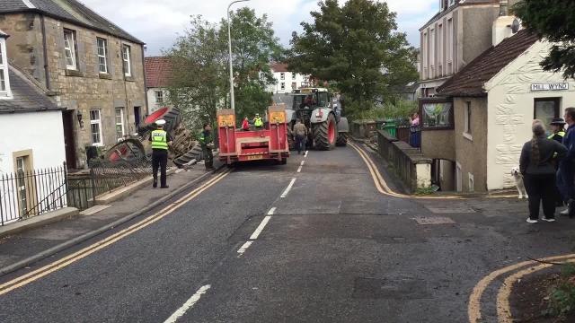 Tractor crashes into Fife house