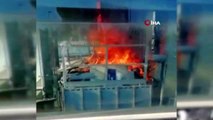 Zincirlikuyu metrobüs durağında yangın paniği