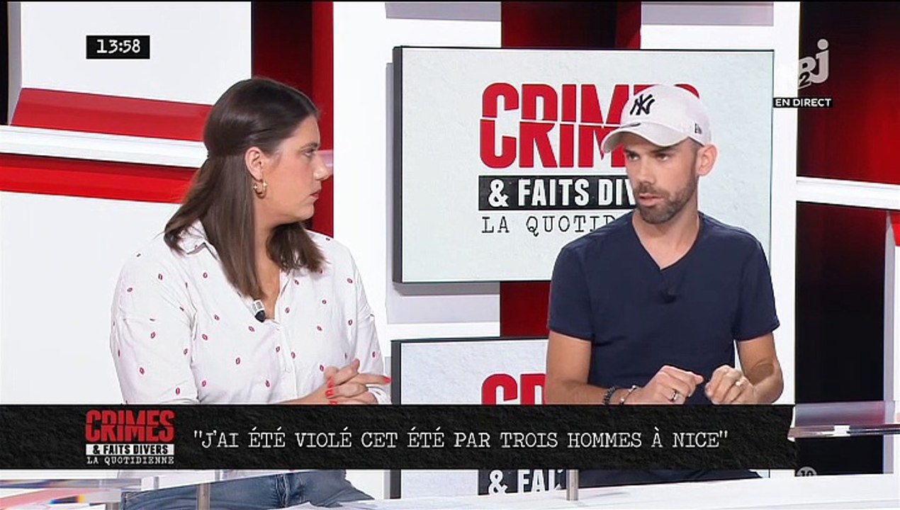 Crimes et faits divers: Regardez le témoignage courageux à visage découvert de Calvin ce midi sur NRJ 12, violé par 3 hommes à Nice cet été