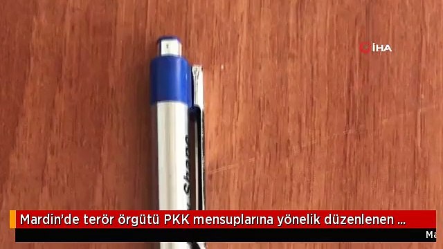 Mardin'de terör örgütü PKK mensuplarına yönelik düzenlenen operasyonda, bir sığınak içerisinde...