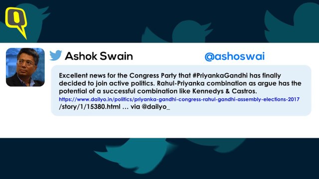 2401 TWITTER REAX ON PRIYANKA GANDHI_HINDI