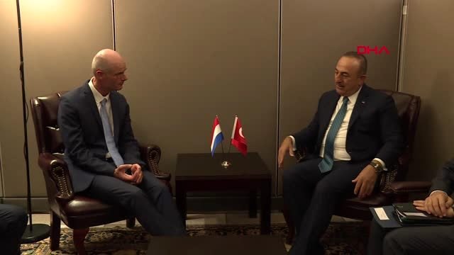 Çavuşoğlu, hollanda dışişleri bakanı stef blok ile görüştü
