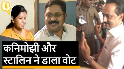 2019 Election Phase 2: Kanimozhi, Stalin ने डाला वोट