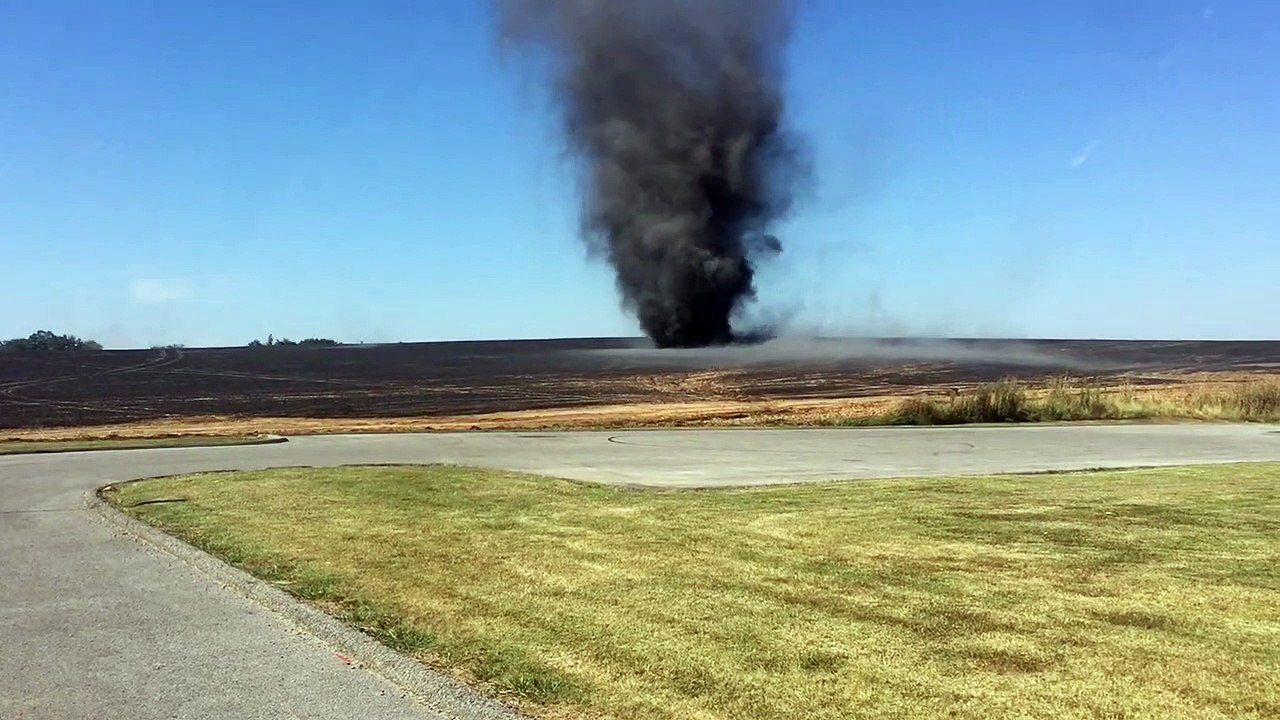 Tornado Forms From Field Fire