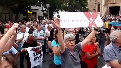 Manifestació a Sabadell contra les detencions de la Guàrdia Civil