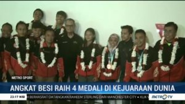 Angkat Besi Raih 4 Medali di Kejuaraan Dunia