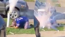 Bills Fan Blows Himself UP While Celebrating Team's 3-0 Standing | NFL Sunday Rewind