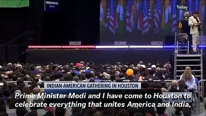 Trump Hails Indian Prime Minister Modi At Texas Rally