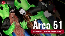 Visitantes ‘arman fiesta alien’ en el Área 51