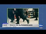Caos y pánico sufren clientes en supermercado de Monterrey por una balacera | Francisco Zea