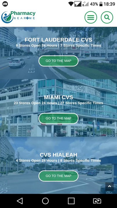 Cvs near me: 27 coutom maps for 27 cities with 1048 cvs locations stores