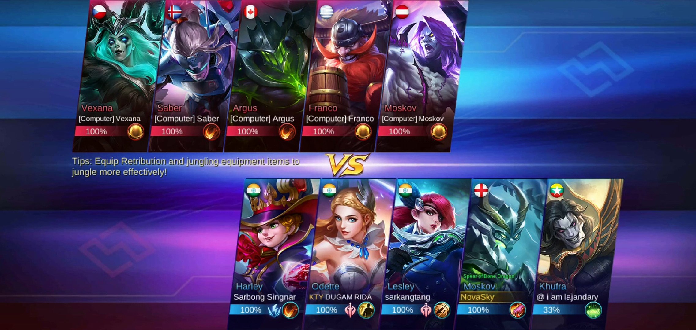 Mobile Legends Bang Bang Hero Moskov Spear of Dragon Bow Skin Gameplay