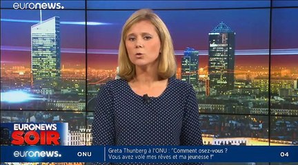 Euronews Soir : l'actualité du lundi 23 septembre 2019