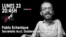 Juan Carlos Monedero, Echenique y las negociaciones con el PSOE 'En la Frontera' - 23 de septiembre de 2019