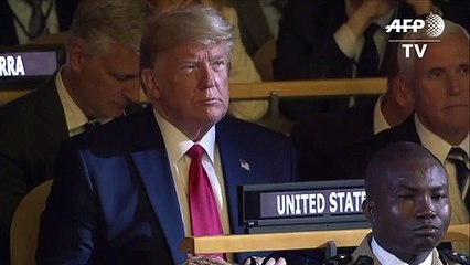 Trump hace aparición sorpresa en cumbre del clima de la ONU