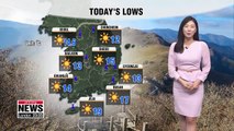 Chillier morning, big rise in temperatures