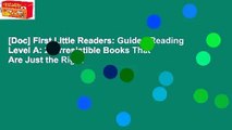 [Doc] First Little Readers: Guided Reading Level A: 25 Irresistible Books That Are Just the Right