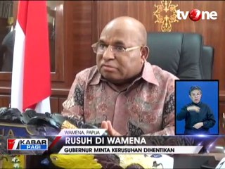 Gubernur Papua Minta Aparat Tindak Tegas Pelaku Kerusuhan
