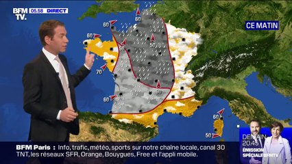 La pluie revient sur tout l'Hexagone ce mardi avec quelques améliorations dans l'après-midi