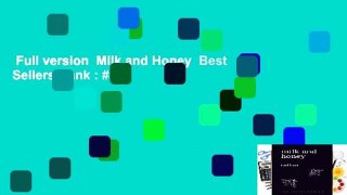 Full version  Milk and Honey  Best Sellers Rank : #2