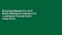 [Doc] QuickBooks Pro 2019 Quick Reference Training Card - Laminated Tutorial Guide Cheat Sheet