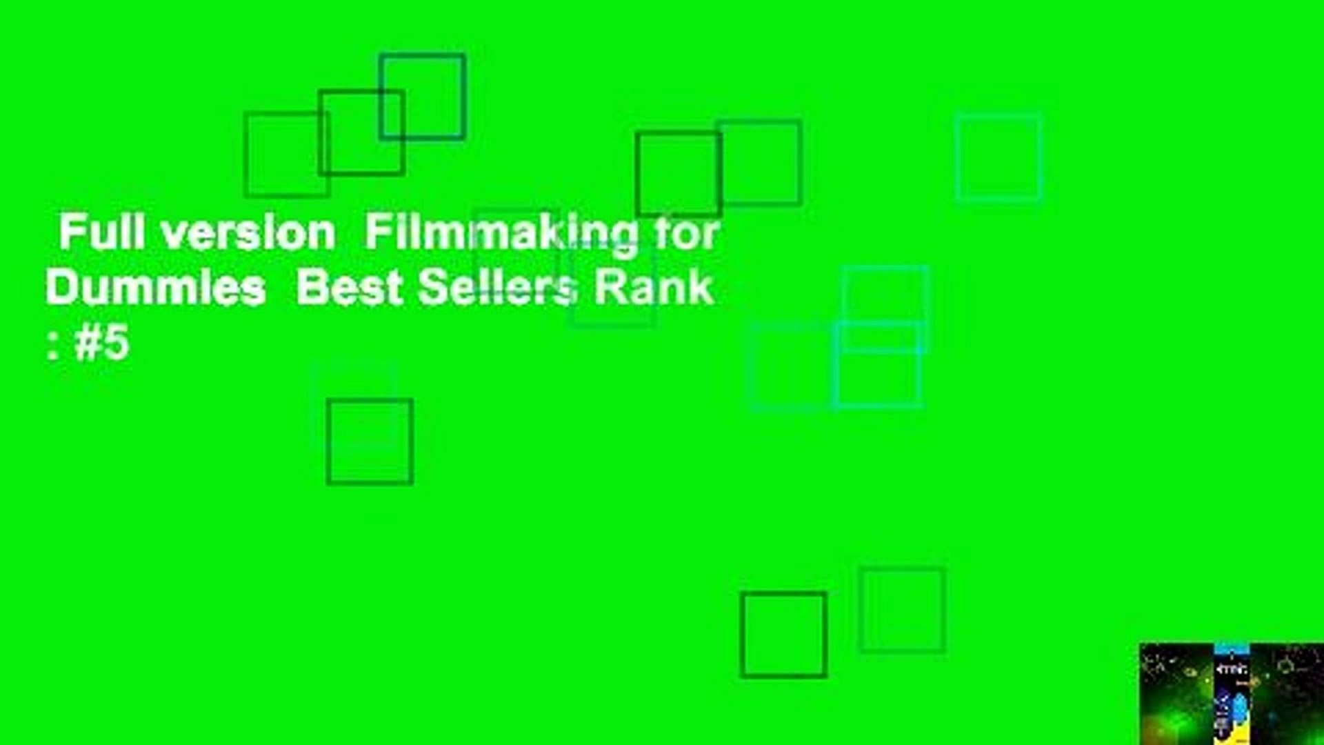 ⁣Full version  Filmmaking for Dummies  Best Sellers Rank : #5